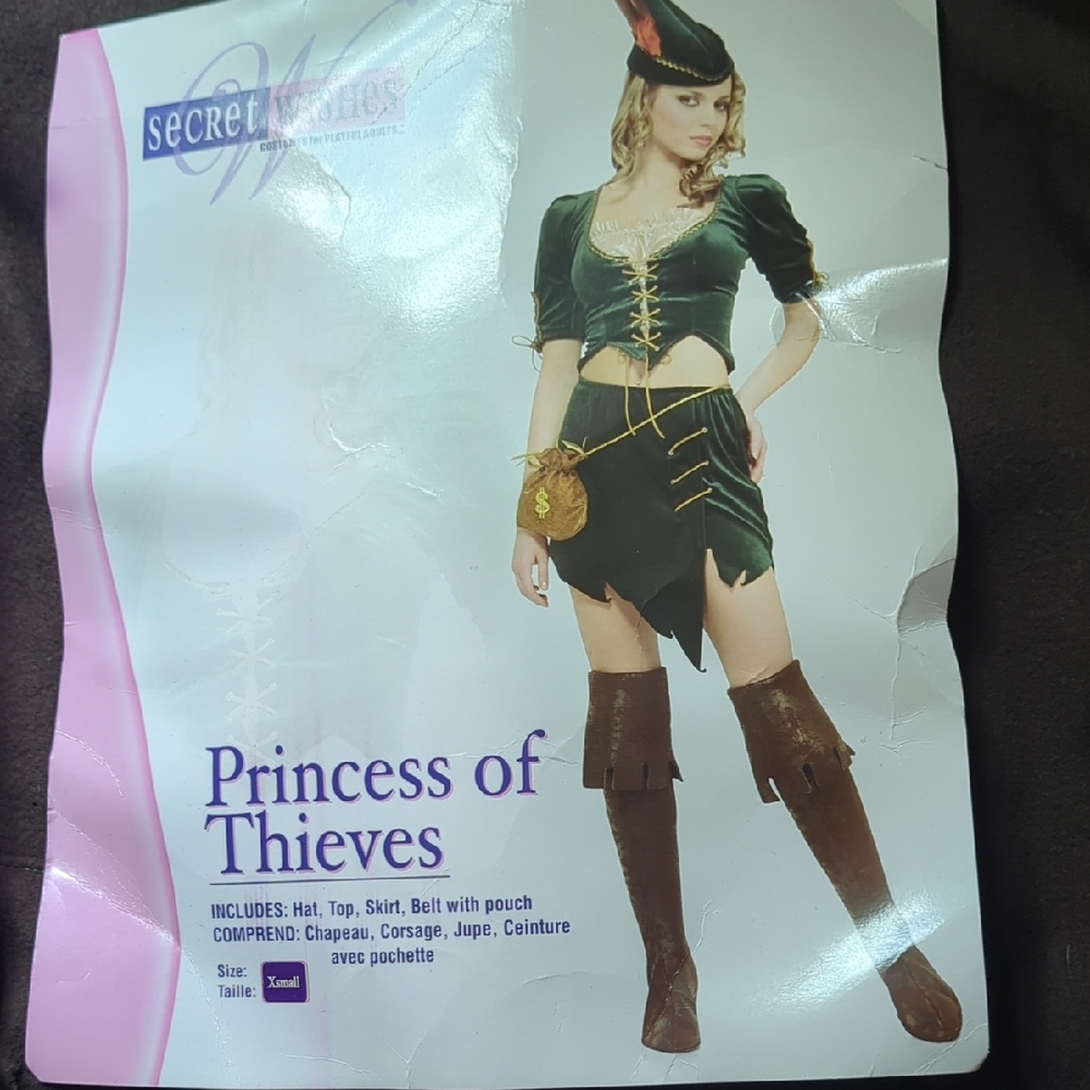 Princess of Thieves Kids Costume - Green and Brown